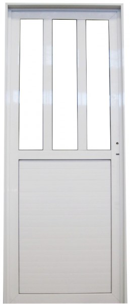 Puerta aluminio 1-2 vidrio repartido vertical1